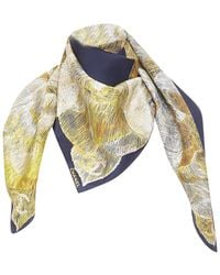 CHANEL - Silk Twill Camellia Scarf (Authentic Pre-Loved) - Lyst