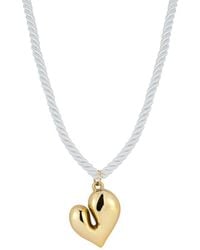 Sphera Milano - Plated Heart Pendant Collar Necklace - Lyst