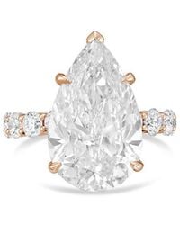 Diana M. Jewels - Diana M. 18K Rose 8.70 Ct. Tw. Lab-Grown Diamond Pave Ring - Lyst