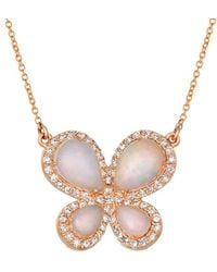 Le Vian - Le Vian 14k Strawberry Gold 2.31 Ct. Tw. Diamond & Opal Necklace - Lyst