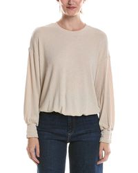 Michael Stars - Tia Ribbed Crewneck Sweatshirt - Lyst