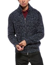 Brunello Cucinelli - Wool, Cashmere, & Silk-Blend Zip Sweater - Lyst