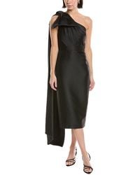 Marchesa - Silk-Blend Midi Dress - Lyst