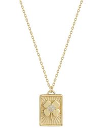 Ember Fine Jewelry - 14K 0.08 Ct. Tw. Diamond Necklace - Lyst