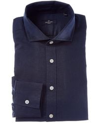 Richard James - Regular Collar Single Cuff Linen-Blend Dress Shirt - Lyst