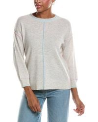 InCashmere - 3/4-Sleeve Cashmere Pullover - Lyst