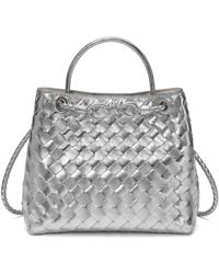 Tiffany & Fred Paris - Woven Leather Top Handle Shoulder Bag - Lyst