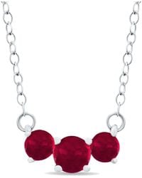 Gemstones - 14k 0.96 Ct. Tw. Ruby Necklace - Lyst