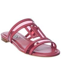 Tod's - Logo Leather Sandal - Lyst