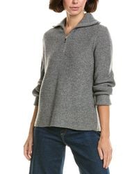 InCashmere - Zip Polo Box Stitch Wool & Cashmere-Blend Pullover - Lyst