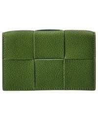 Bottega Veneta - Maxi Intrecciato Leather Business Card Case - Lyst
