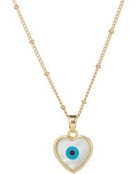 Eye Candy LA - The Luxe Collection Titanium Eloise Eye Pendant Necklace - Lyst