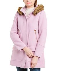 J.Crew Wool-blend Parka - Pink