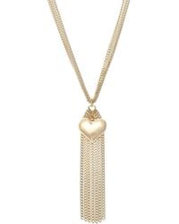Rachel Reinhardt Jewelry - 14K Plated Heart Necklace - Lyst