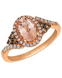 Le Vian - Le Vian 14k Rose Gold 1.14 Ct. Tw. Diamond & Morganite Ring - Lyst
