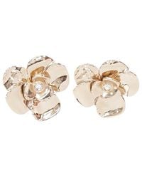CHANEL - 2024 Camellia Cc Crystal Earrings (Authentic Pre-Loved) - Lyst