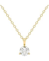 Lab Grown Diamonds - 14k 0.33 Ct. Tw. Lab-grown Diamond Necklace - Lyst
