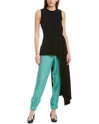 Tibi - Sleeveless Triacetate Draped Top - Lyst