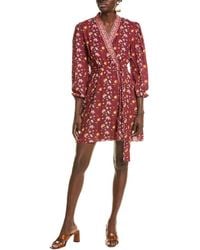 Garrie B - Mini Wrap Dress - Lyst