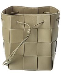Bottega Veneta - Cassette Intrecciato Leather Bucket Bag - Lyst