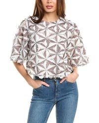 Gracia - Sequin Pinwheel Motif Top - Lyst