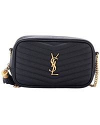 Saint Laurent - Matelasse Chevron Leather Lou Camera Bag Mini (Authentic Pre-Loved) - Lyst