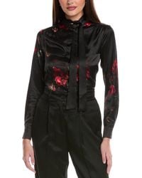 AllSaints - Toni Silk-Blend Shirt - Lyst