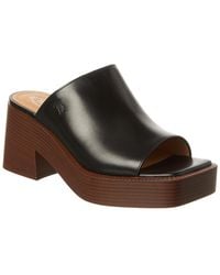 Tod's - Gomma Leather Platform Sandal - Lyst
