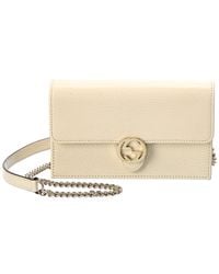 Gucci - GG Leather Wallet On Chain - Lyst