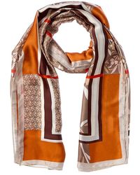 La Fiorentina - Printed Scarf - Lyst