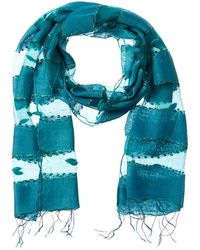 Blue Pacific - Hand-woven Silk-blend Scarf - Lyst