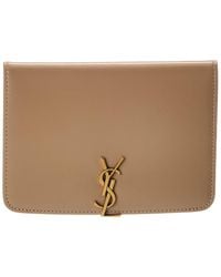 Saint Laurent - Voltaire Leather Passport Case - Lyst