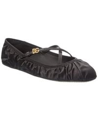 Dolce & Gabbana - Satin Ballet Flats - Lyst