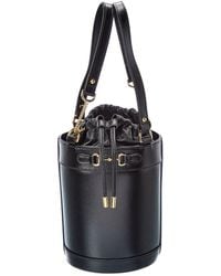 Gucci Horsebit 1955 Small Leather Bucket Bag - Black