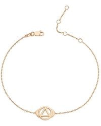 Amorium - 18K Rose Vermeil Cz Third Eye Chakra Bracelet - Lyst