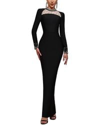 Dilireba - Long Sleeve Solid Maxi Dress - Lyst