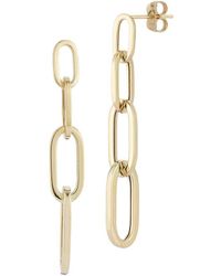 Ember Fine Jewelry - 14k Graduated Link Drop Earrings - Lyst