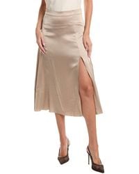 Officine Generale - Officine Generale Zita Satin Skirt - Lyst