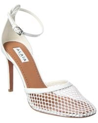 Alaïa - Alaïa High Fishnet Mesh & Leather Pump - Lyst