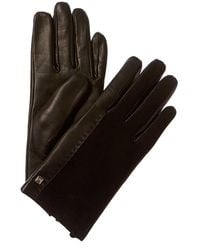 Bruno Magli - Cashmere-lined Suede & Leather Gloves - Lyst