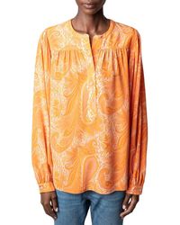 Zadig & Voltaire - Tigy Silk Blouse - Lyst
