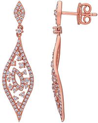 Diamond Select Cuts - 14k Rose Gold 0.88 Ct. Tw. Diamond Earrings - Lyst