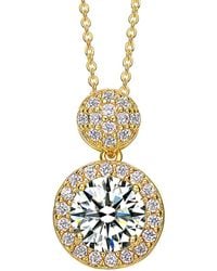 Genevive Jewelry - 14k Over Silver Necklace - Lyst