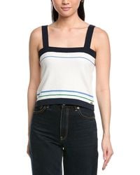 St. John - Two Stripe Wool-Blend Tank - Lyst