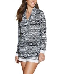 Cosabella - Bella Printed Comfort Top & Boxer Set - Lyst