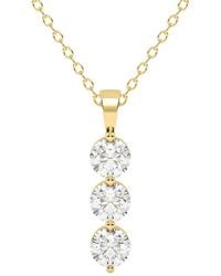 Lab Grown Diamonds - 14K 1.00 Ct. Tw. Lab-Grown Diamond Necklace - Lyst