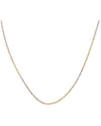 Italian Gold - 10K 1.85Mm Cable Double Link Necklace - Lyst