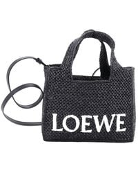 Loewe - Paula's Ibiza Logo Convertible Tote Raffia Small (authentic Pre-loved) - Lyst