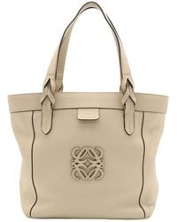 Loewe - Leather Anagram Amazona Fusta Handbag (Authentic Pre-Loved) - Lyst