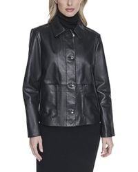 Cole Haan - Embossed Trucker Jacket - Lyst